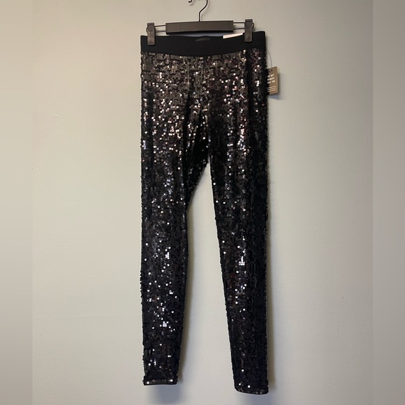 Pants - Express Sequin Black Leggings